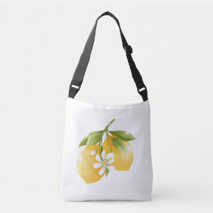 Lemon Print Tragetaschen Mit Langen Trägern