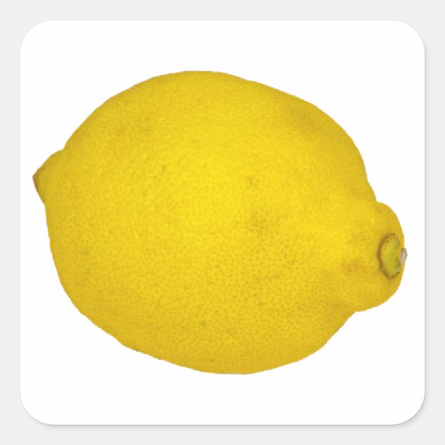 Lemon Quadratischer Aufkleber (Vorderseite)