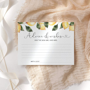 Lemon Rat und Wünsche Brautparty Karte