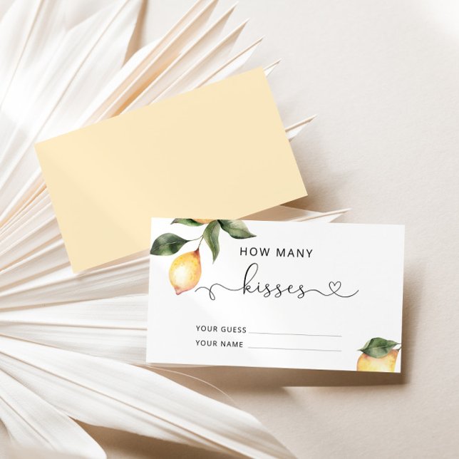 Lemon rät, wie viele Küsse Bridgame Begleitkarte (Von Creator hochgeladen)