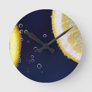 Lemon Runde Wanduhr