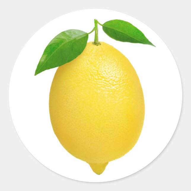 Lemon Runder Aufkleber (Vorderseite)