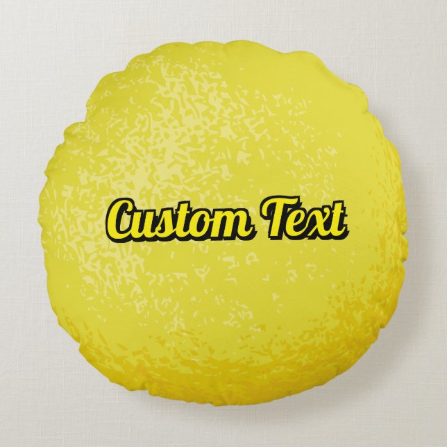 Lemon Rundes Kissen (Vorderseite)