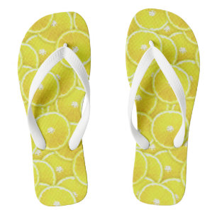 Lemon-Scheiben Flip Flops