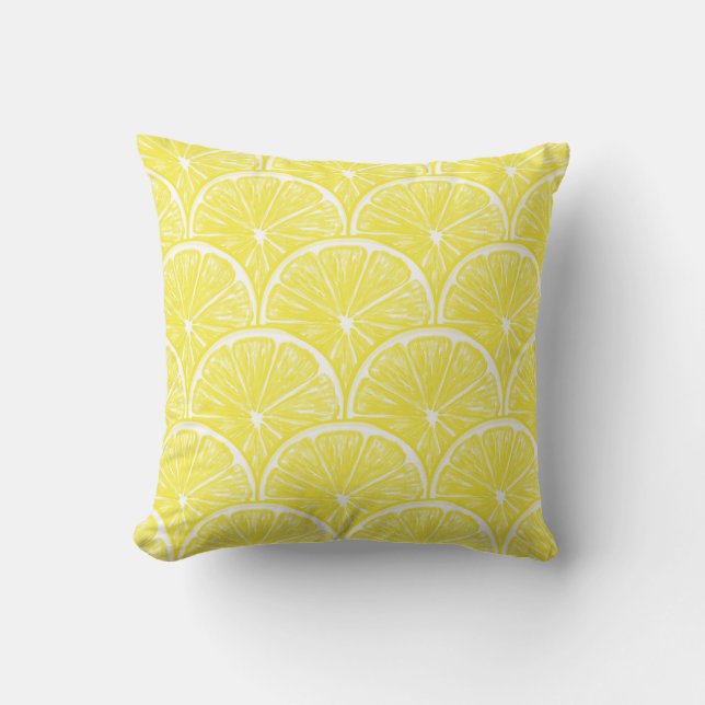 Lemon-Scheiben Kissen (Vorderseite)