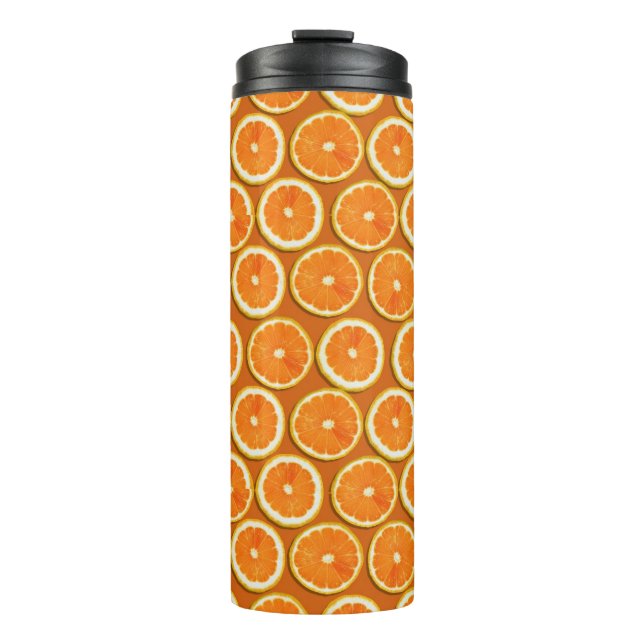 Lemon-Scheiben-Muster Thermosbecher (Vorderseite)
