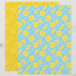Lemon Scrapbook Paper