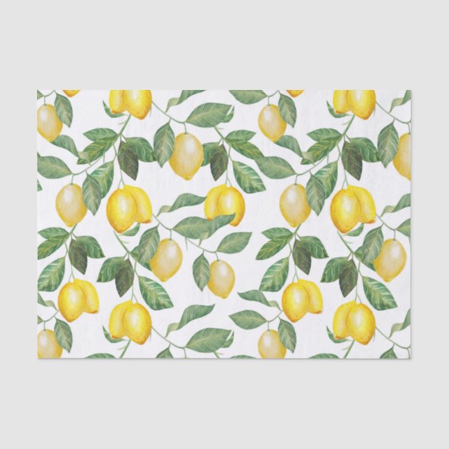 Lemon Season | GEMUSTERT Seidenpapier (Vorderseite)