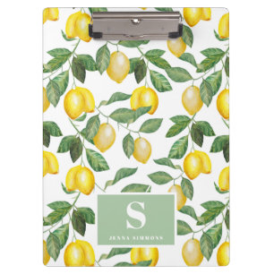 Lemon Season MIT MONOGRAMM Klemmbrett