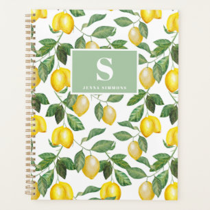 Lemon Season Mit Monogramm Planer