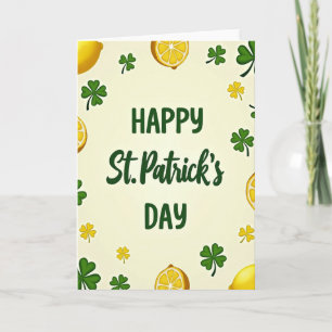 Lemon Shamrock Musterkarte Karte