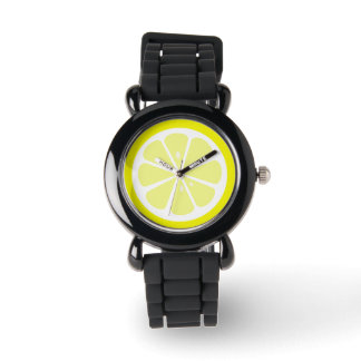 Lemon Slice Citrus Watch Armbanduhr