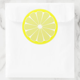 Lemon Slice Fruchtkleber Runder Aufkleber