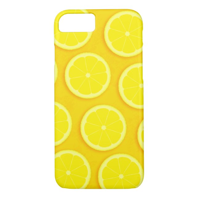 Lemon Slice gelbe Grafikgehäuse Case-Mate iPhone Hülle (Rückseite)