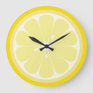 Lemon Slice Große Wanduhr