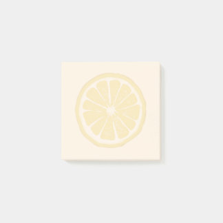 Lemon Slice Print Sticknotes Post-it Klebezettel