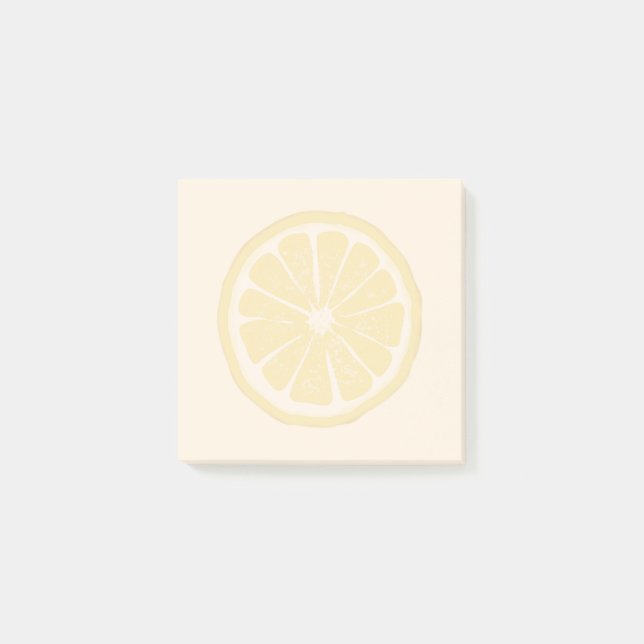 Lemon Slice Print Sticknotes Post-it Klebezettel (Vorderseite)
