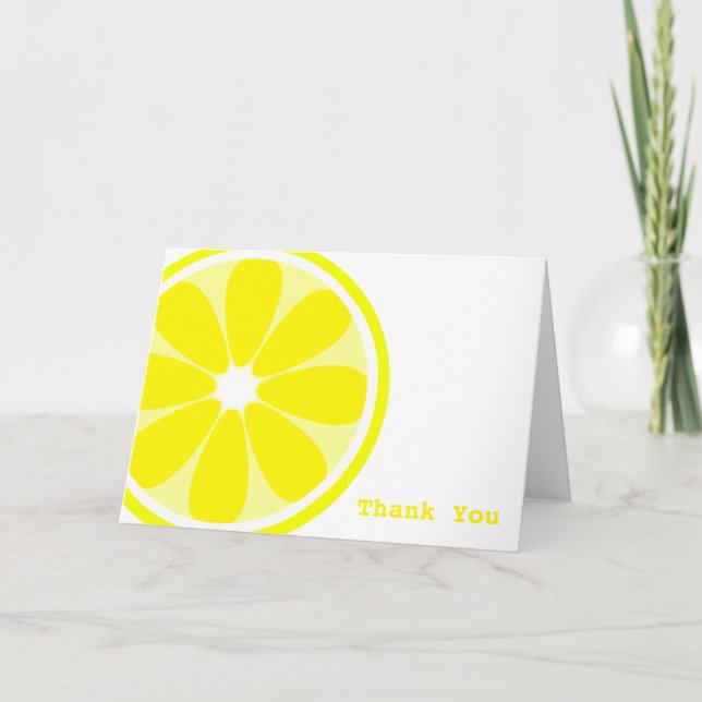 Lemon Slice Thank You Card Dankeskarte (Vorderseite)