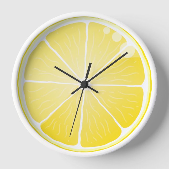 Lemon Slice Wanduhr (Vorderseite)