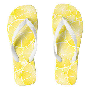Lemon Slices Flip Flops