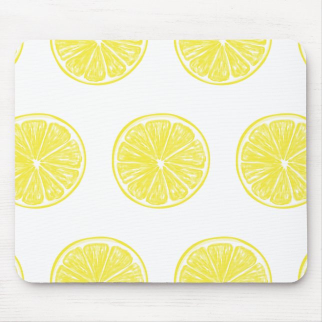 Lemon slices pattern design mousepad (Vorne)