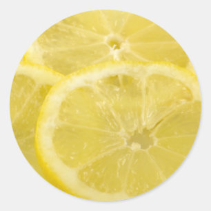 Lemon Slices Runder Aufkleber