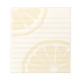 Lemon Slices Yellow Lined Notepad Notizblock