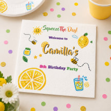 Lemon Sommer Thema Kindergeburtstag