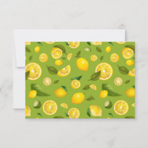 Lemon Sorte 8 RSVP Karte