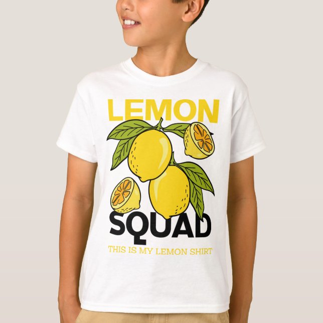 Lemon Squad Funny Lemonade Summer Citrus Frucht T-Shirt (Vorderseite)