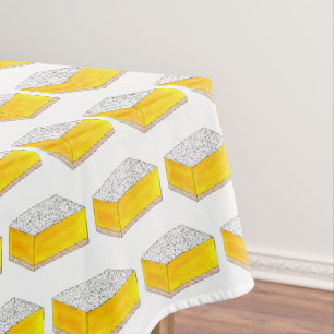 Lemon Square Bar Konditorei Dessert Bake Sale Bäck Tischdecke