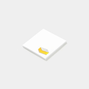 Lemon Square Bar Konditorei Dessert Bake Sale Gelb Post-it Klebezettel