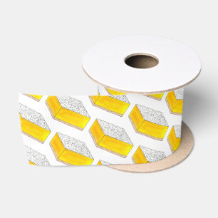 Lemon Square Bar Konditorei Dessert Bake Sale Gelb Satinband