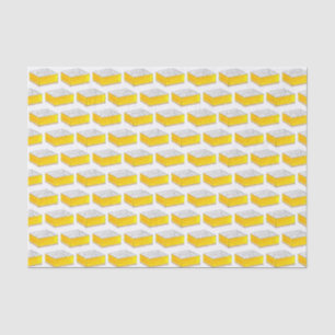 Lemon Square Bar Konditorei Dessert Bake Sale Gelb Seidenpapier
