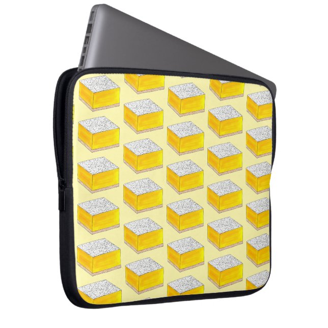 Lemon Square Bar Konditorei Dessert Bake Sale Süßi Laptopschutzhülle (Vorne Rechts)