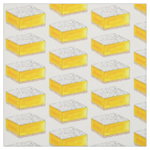 Lemon Square Bar Konditorei Dessert Bake Sale Süßi Stoff