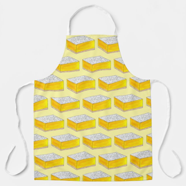 Lemon Square Traybake Dessert Bar Cookie Bake Sale Schürze (Vorderseite)