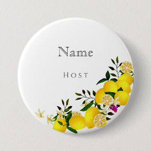 Lemon Squeeze Anniversary Name Button