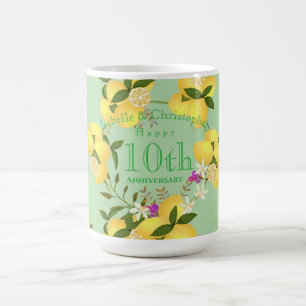 Lemon Squeeze Hochzeit Jubiläum Grün Kaffeetasse
