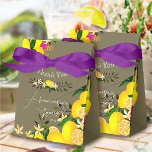 Lemon Squeeze Hochzeitstag Danke Geschenkschachtel