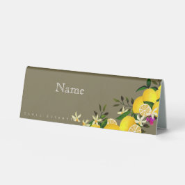 Lemon Squeeze-Jahrestag Tischaufsteller