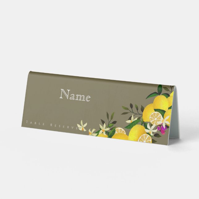 Lemon Squeeze-Jahrestag Tischaufsteller (Vorderseite)