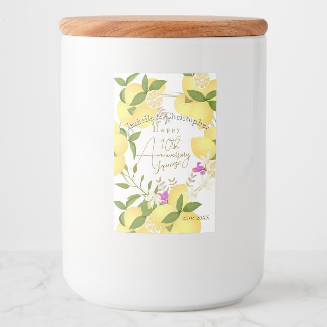 Lemon Squeeze  Lebensmitteletikett (Vorderseite)