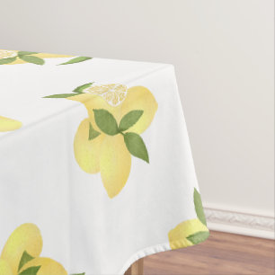Lemon Squeeze White Tischdecke