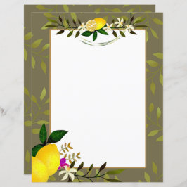 Lemon Stationery Paper