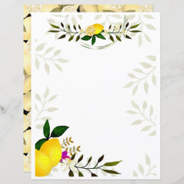 Lemon Stationery Paper