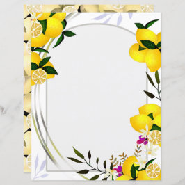 Lemon Stationery Paper