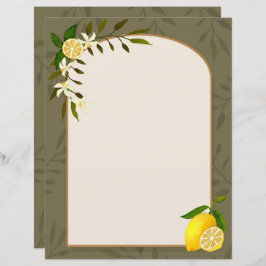 Lemon Stationery Paper
