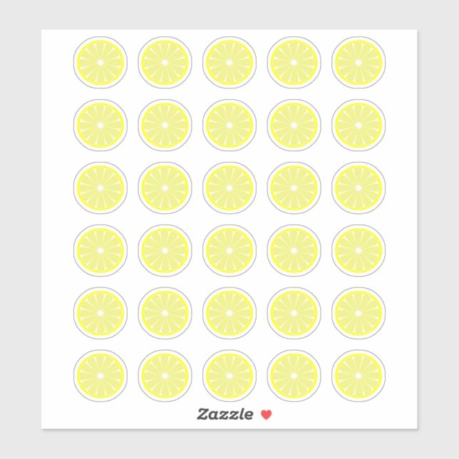 Lemon Stickers Aufkleber (Blatt)