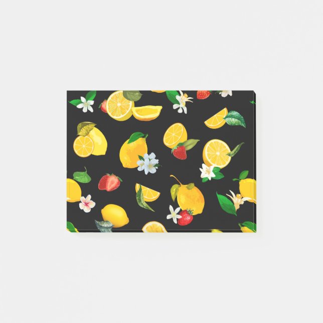 Lemon & Strawberry 5 Post-it Klebezettel (Vorderseite)